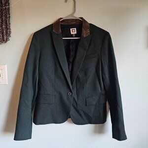 Anne Klein Green and Gold Blazer Size 10